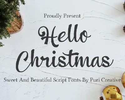 Hello Christmas font