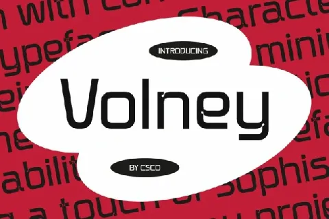 Volney font