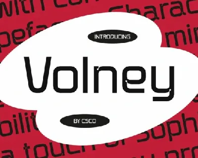 Volney font