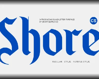 CS Shore font