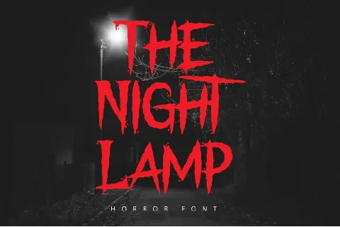 THE NIGHT LAMP font
