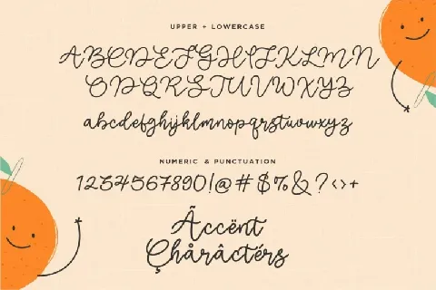 Orange Beauty font