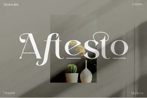 Aftesto font