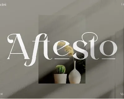 Aftesto font