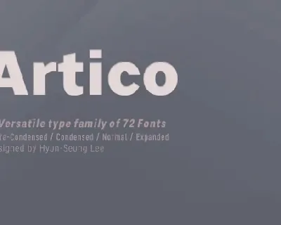 Artico Family font