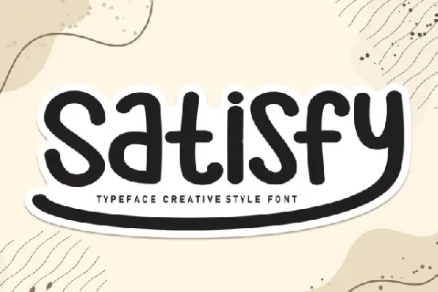 Satisfy Display font