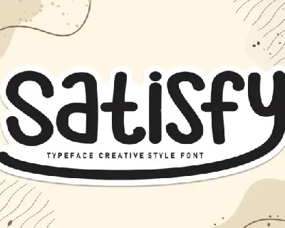 Satisfy Display font