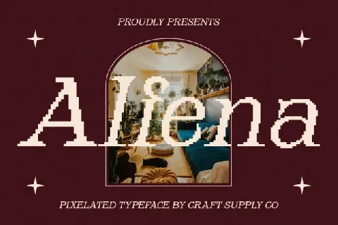 Alfena Pixel font