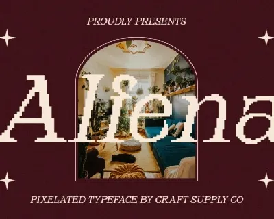 Alfena Pixel font