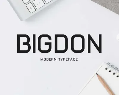 Bigdon font