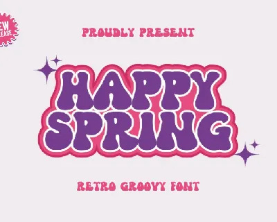 Happy Spring font