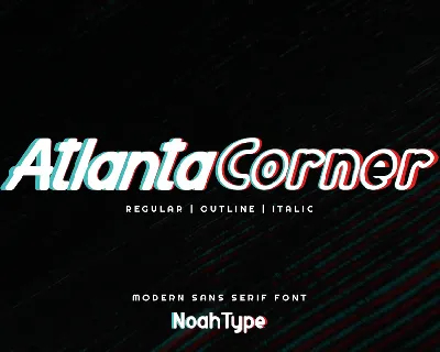 Atlanta Corner Demo font