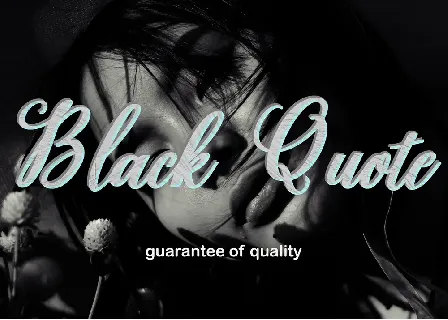 Black Quote font