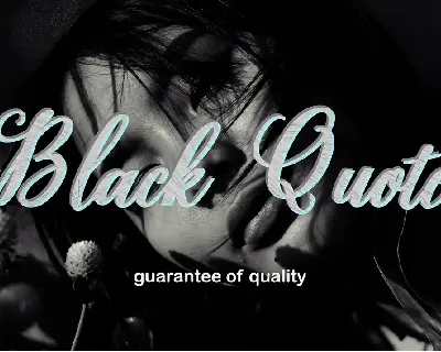 Black Quote font