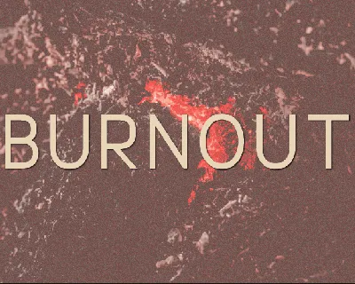 Burnout font