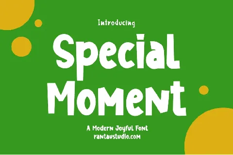 Special Moment font
