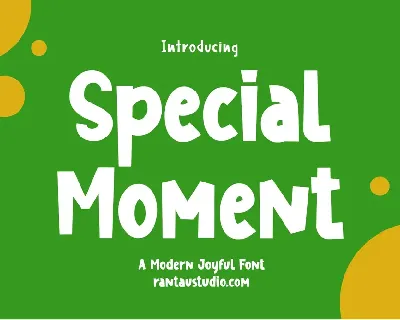 Special Moment font