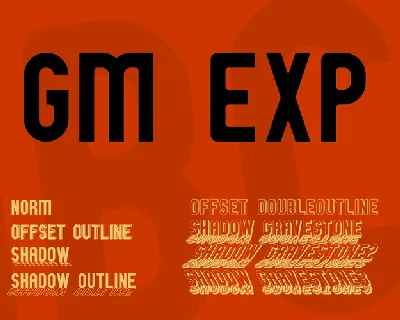GM Exp font