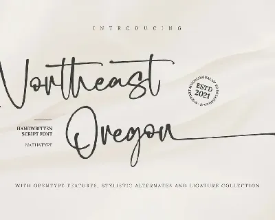Northeast Oregon font