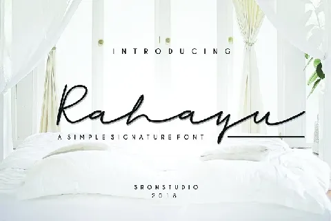 Rahayu Signature font