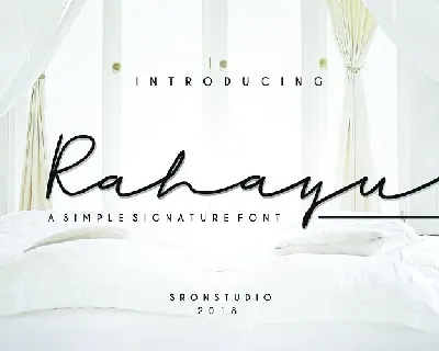 Rahayu Signature font