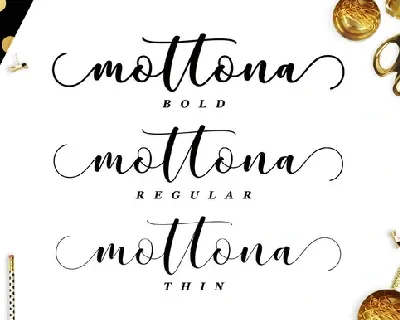 Mottona Script font