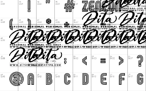 Zeneon font