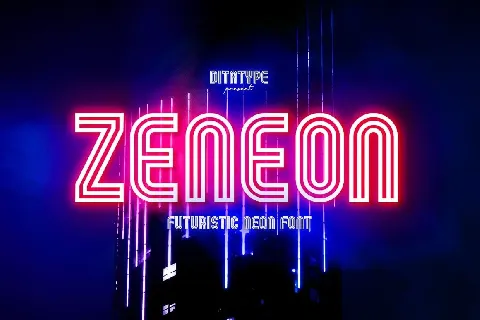 Zeneon font