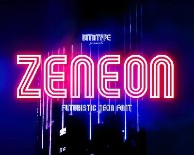 Zeneon font