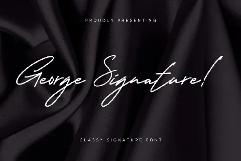 George Signature font