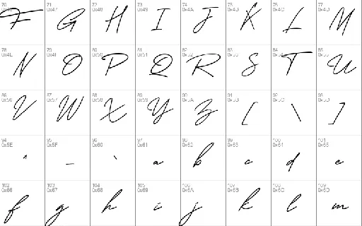 George Signature font