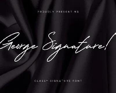 George Signature font