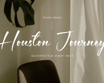 Houston Journey font