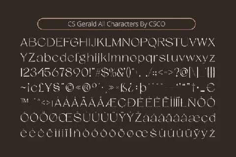 CS Gerald font