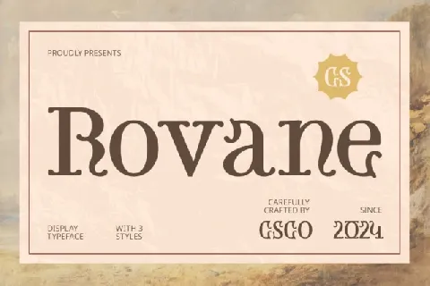 CS Rovane font