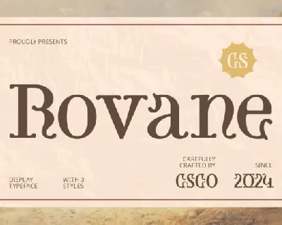 CS Rovane font