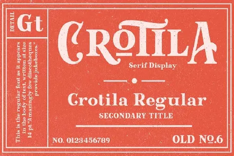 Crotila Serif Display font