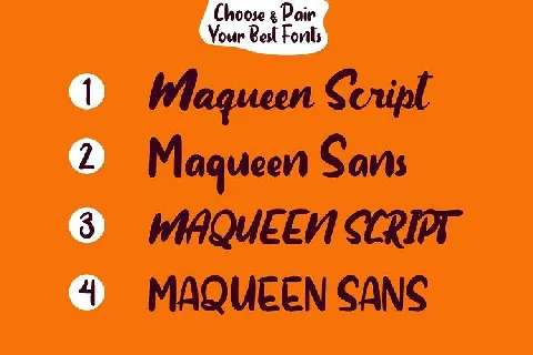 Maqueen Display font