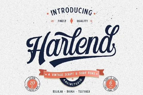 Harlend Typeface Free font