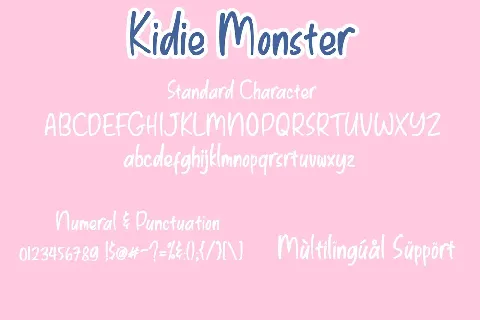 Kidie Monster font