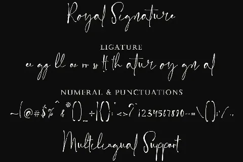 Royal Signature font