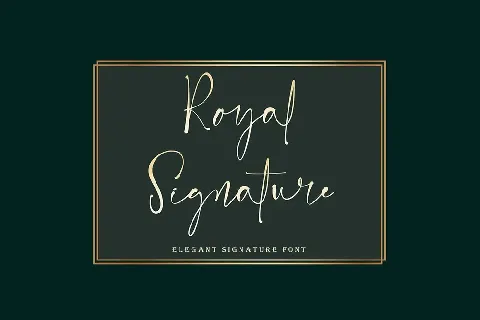 Royal Signature font