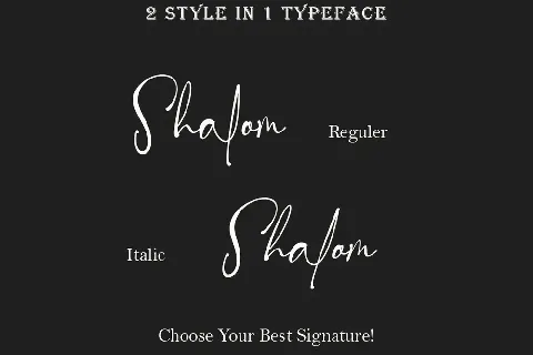 Royal Signature font