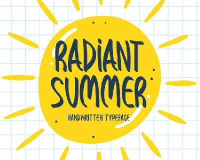 Radiant Summer font