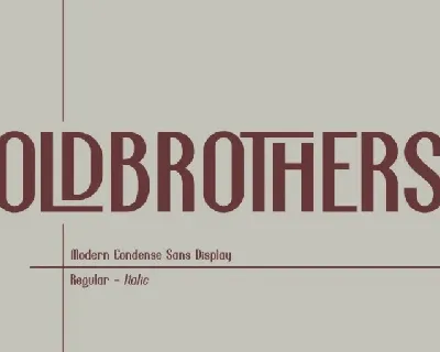 Oldbrothers font