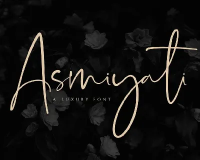 Asmiyati Luxury Script font