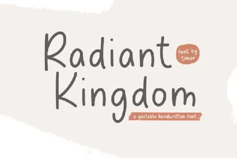 Radiant Kingdom font