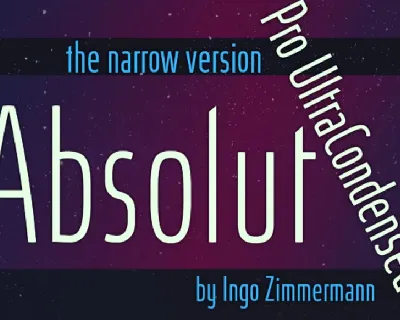 Absolut Pro Ultra Condensed font