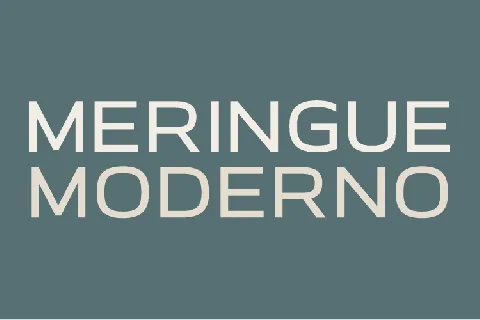 Meringue Moderno font