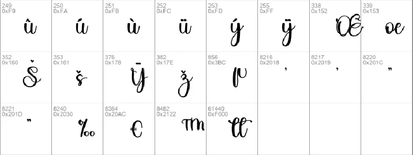 Shuffle font